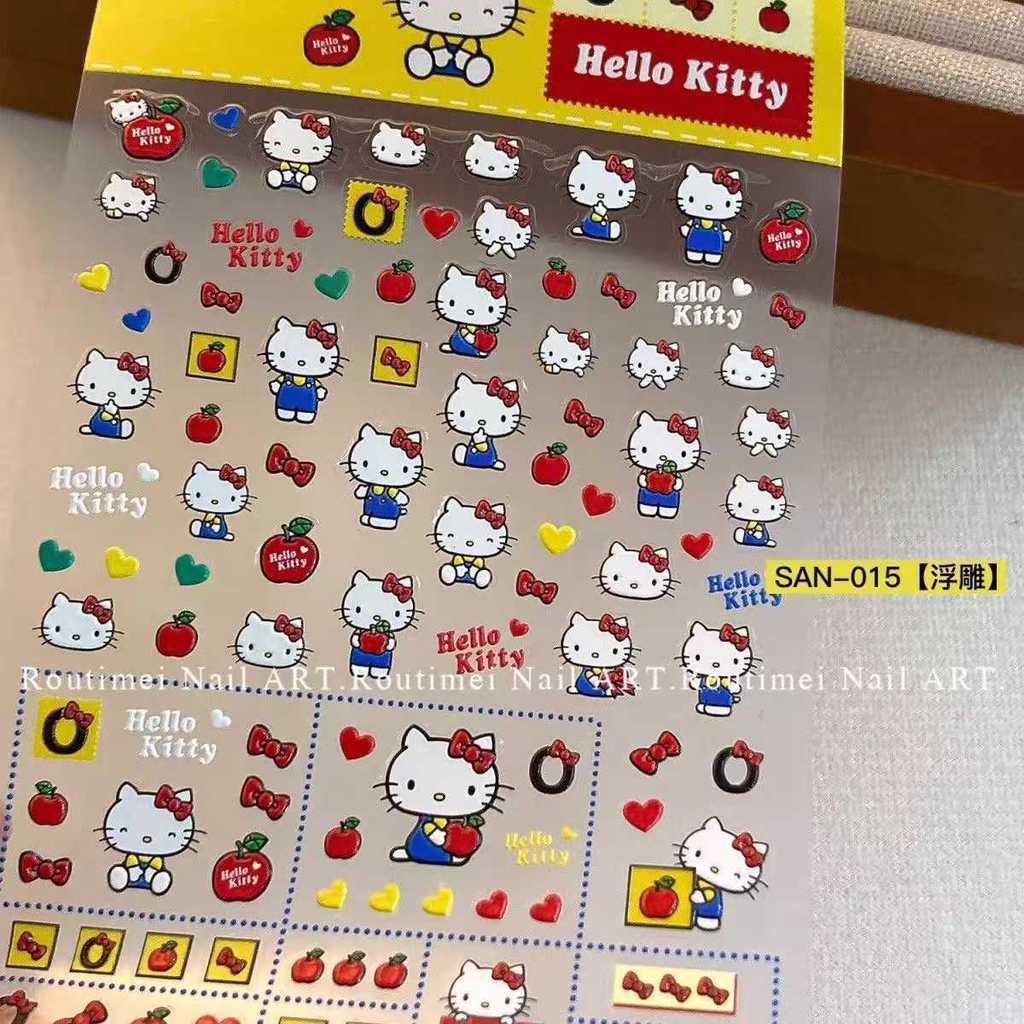 Mùa Hè Grassshopper DIY Sticker Sanrio Trọn Bộ Kitty Kitty Làm Móng Tay Grassshopper DIY Sticker 1.1