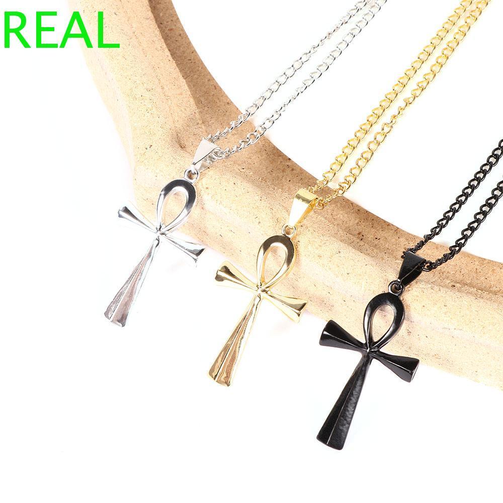 REAL Cross Vòng Cổ Hip Hop Cổ Điển Vintage Trang Sức Phụ Kiện Thánh Giá Chúa Kitô Dành Cho Nam Nữ Dâ