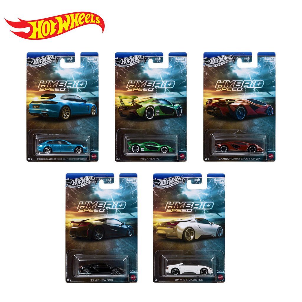 Hot Wheels Bạc Nhãn Lai Siêu Xe Hợp Kim Xe BMW i8 Lamborghini Lightning McKellen P1 Porsche