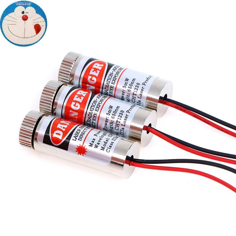 Tast 650nm 5mW Red Point / Line / Cross Laser Module Đầu Laser Ống Laser 3v-5v Đầu Laser chấm được s