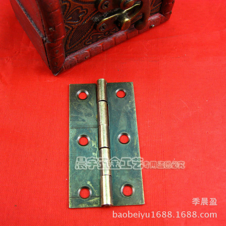 60 * 38mm Bản lề lớn Bản lề bằng đồng xanh Bản lề phẳng 6 lỗ Bản lề lớn Bản lề phẳng 8cm Bản lề hộp 