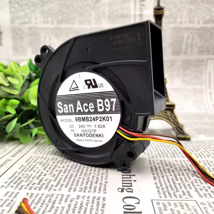 (((Quạt chuyên nghiệp)⭐⭐⭐Quạt Turbo nướng thịt nướng SANYO 9BMB24P2K01 24V 1.62A 9733 chính hãng