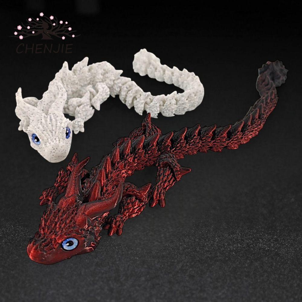 CHENJIE 3D in Rồng, Rồng Trung Quốc Khuôn 3D in Hình Rồng, Khớp Có Thể Xoay Linh Hoạt 3D Đồ Chơi Rồn