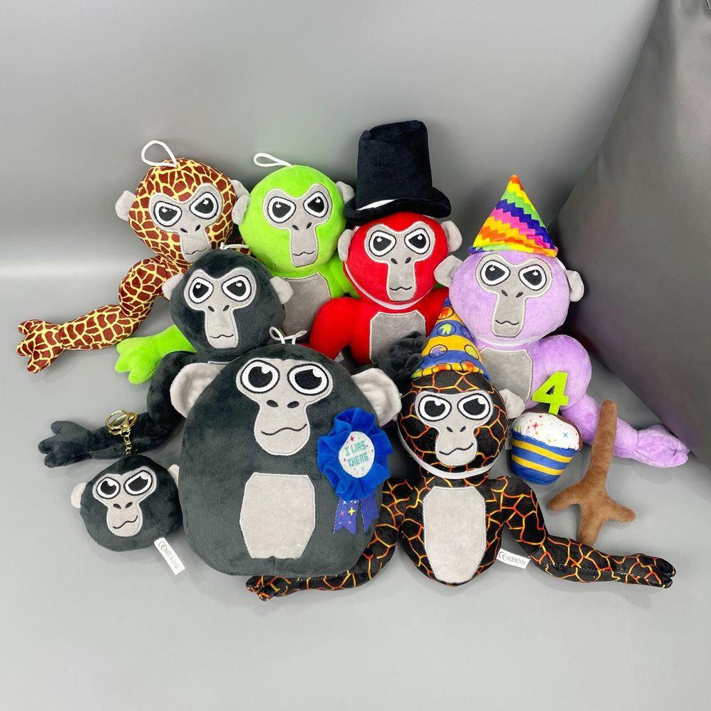 [FJ] Gorilla Tag Búp bê Gorilla đầy màu sắc - Đồ chơi nhồi bông sang trọng & Đồ thủ công nhân vật tr