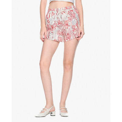 GIGI - Quần short nữ ống rộng lưng thun in hoa trẻ trung_G3401S251424-04