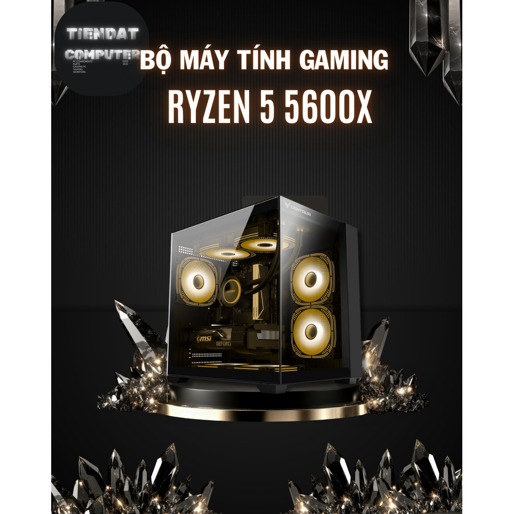 Bộ PC Gaming Ryzen 5 5600X | Main A520 ASUS | RAM 16GB DDR4 | SSD480GB | Nguồn 550W 80 Plus | VGA Tù