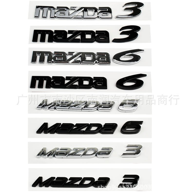 Thích Hợp Cho Xe Mazda Tiếng Anh Nhãn MAZDA6 Xe Mazda Sáu Nhãn Xe Thân Xe MAZDA3 Nhãn Xe Từ Nhãn Dán