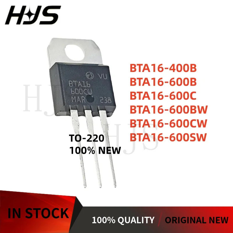 5 CHIẾC BTA16-600BW BTA16-600C BTA16-600B BTA16-600SW BTA16-600CW BTA16-400B BTA16 TO-220 thyristor 