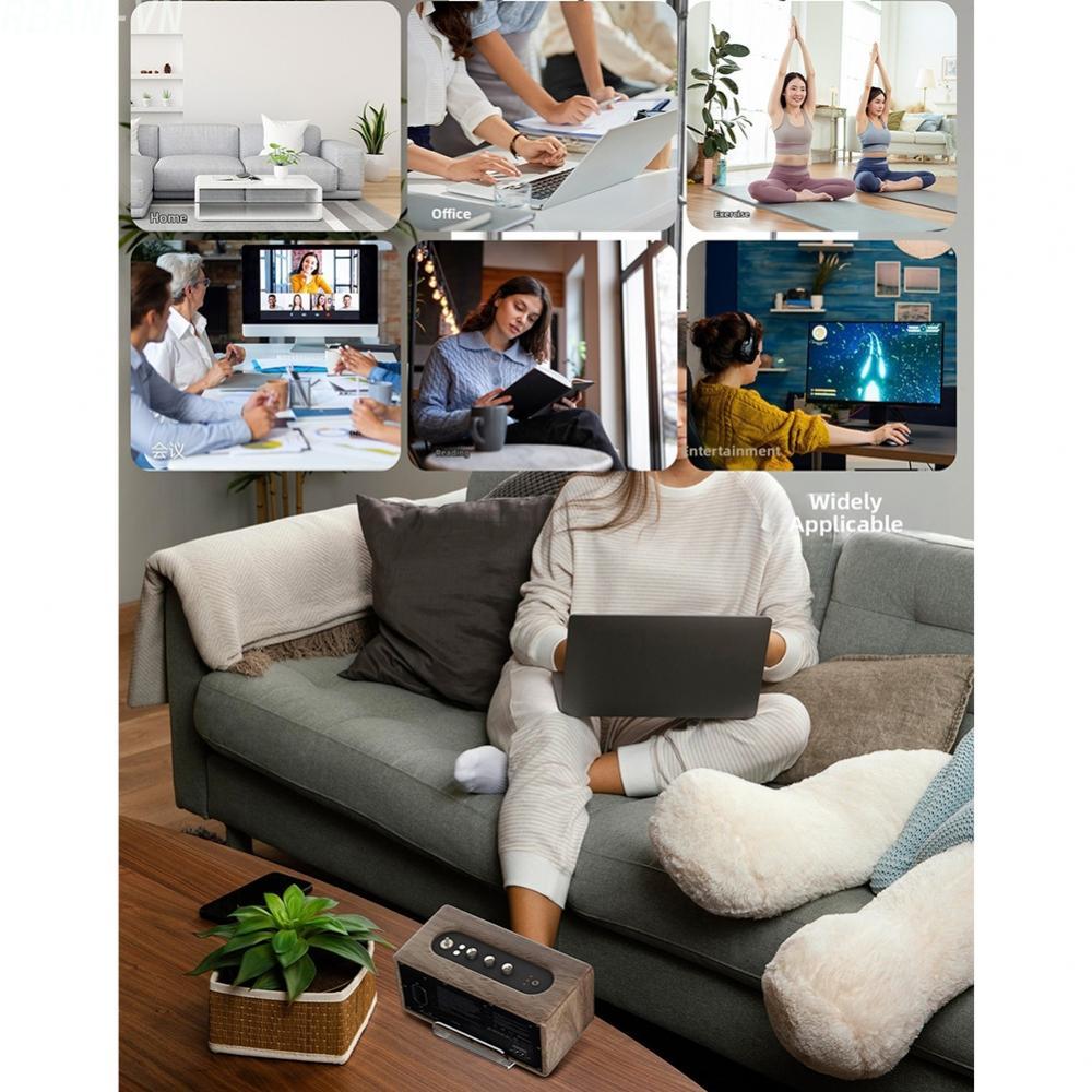 Audio Desk Speaker Stands Acrylic with 5 Degree Tilt and Anti Vibration Features