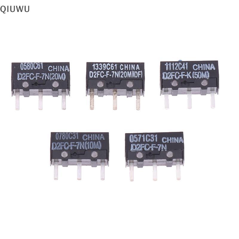QIUWU 2 Chuột Micro Switch D2FC-F-7N 10M 20M D2FC-F-K (50M) -RZ D2F D2F-01 D2F-01F D2F-L D2F-01L D2F