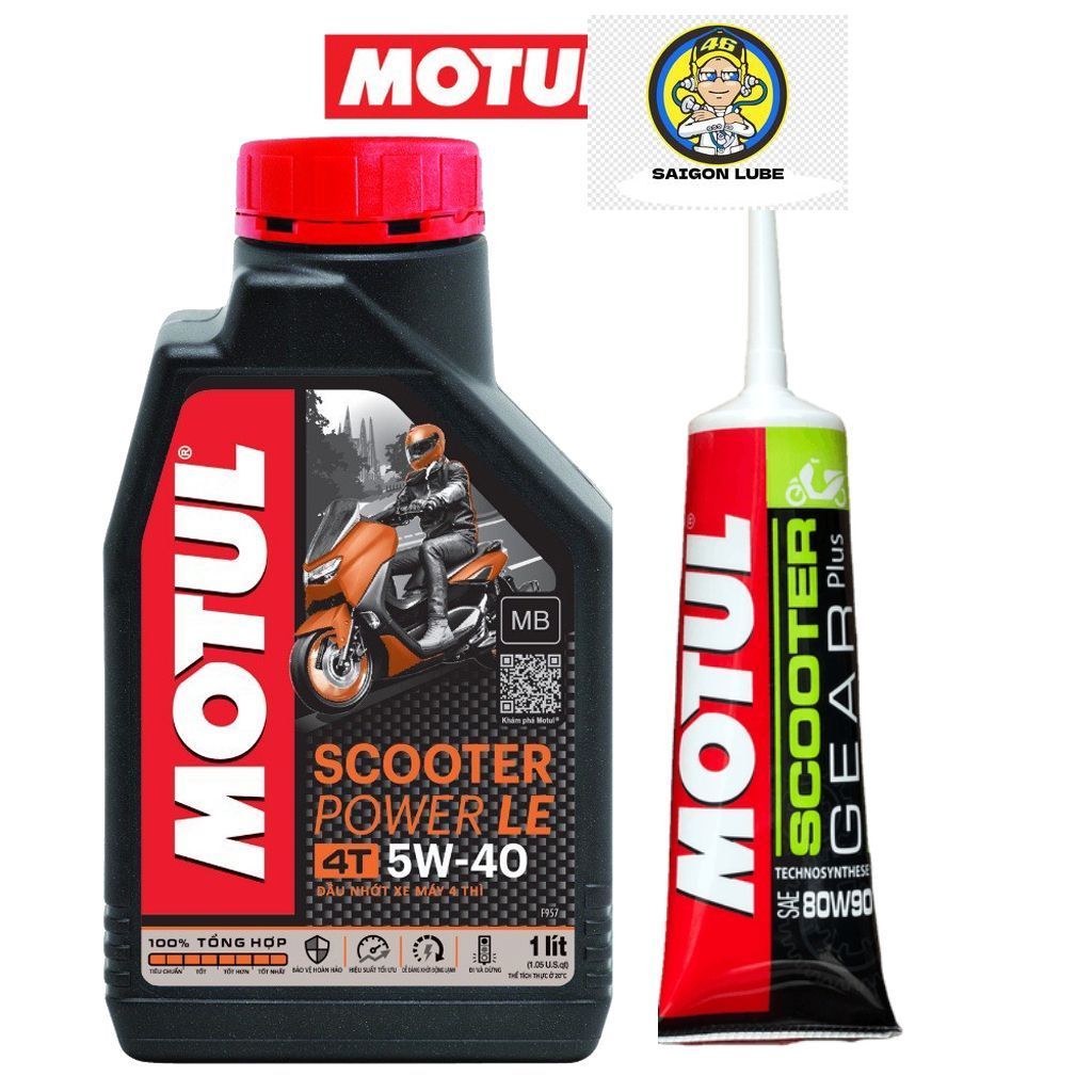 Nhớt xe ga MOTUL SCOOTER POWER 5W40 1 Lít