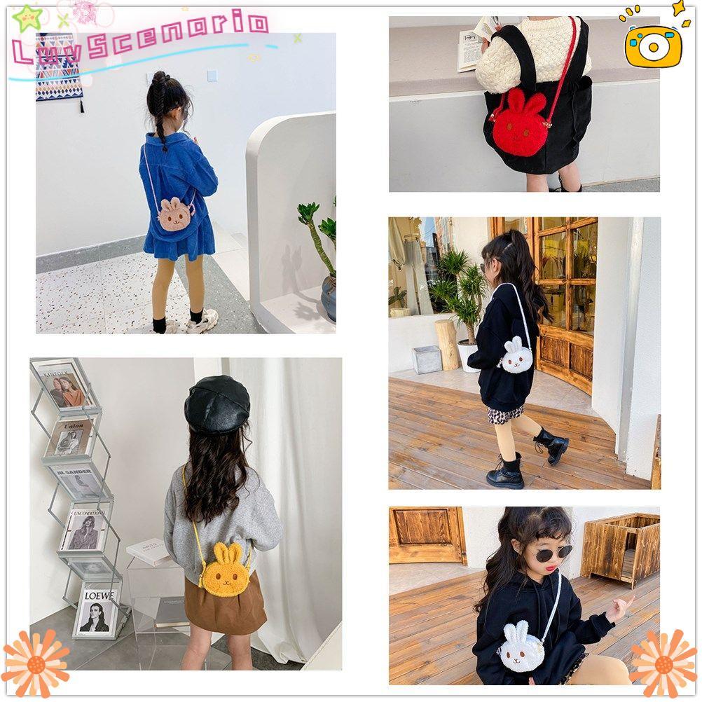 Túi đeo LUVSCENARIO Bunny Kids Quà tặng Túi dây rút thông thường