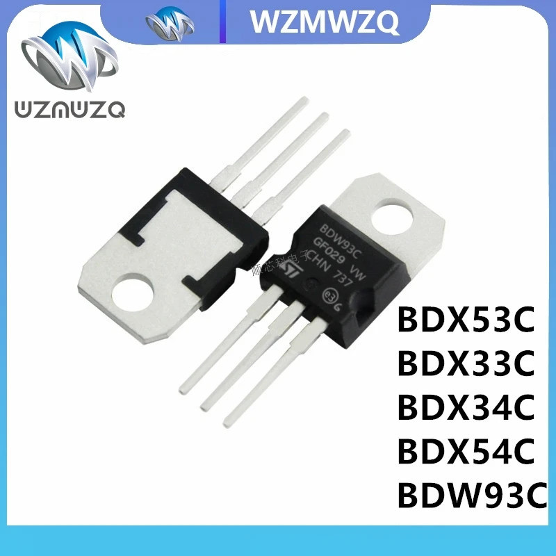 5 Chiếc BDX53C BDX33C BDX34C BDX54C BD911 BD912 TO-220 BDX53 BDX33 BDX34 BDX54 TO220 BDW93C BDW94C B