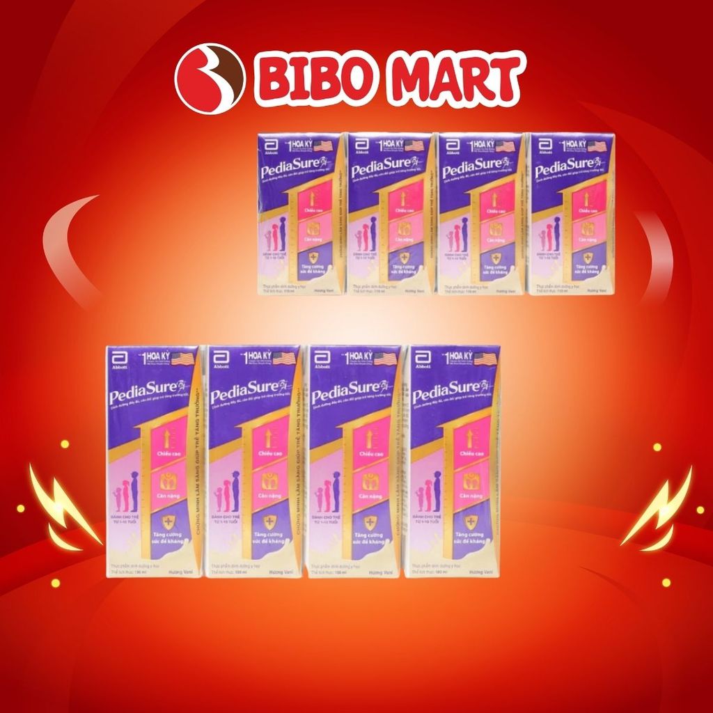 Sữa Nước Pediasure Cho Bé 1-10 Tuổi  Bổ Sung Dinh Dưỡng Hương Vị Vani 110/180ml - Bibo Mart