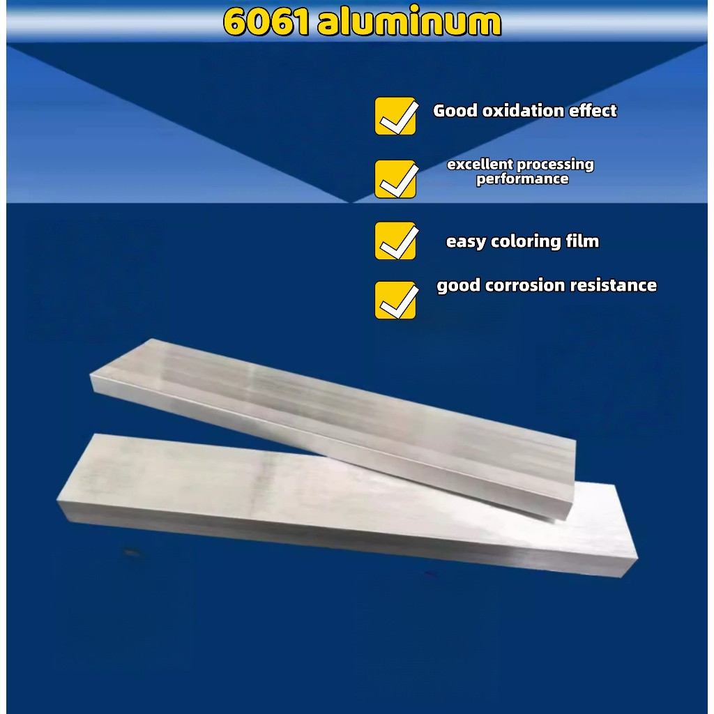6061 Dải nhôm, Thanh phẳng, Tấm & Thanh rắn - Cắt theo kích thước tùy chỉnh, T6 Temper