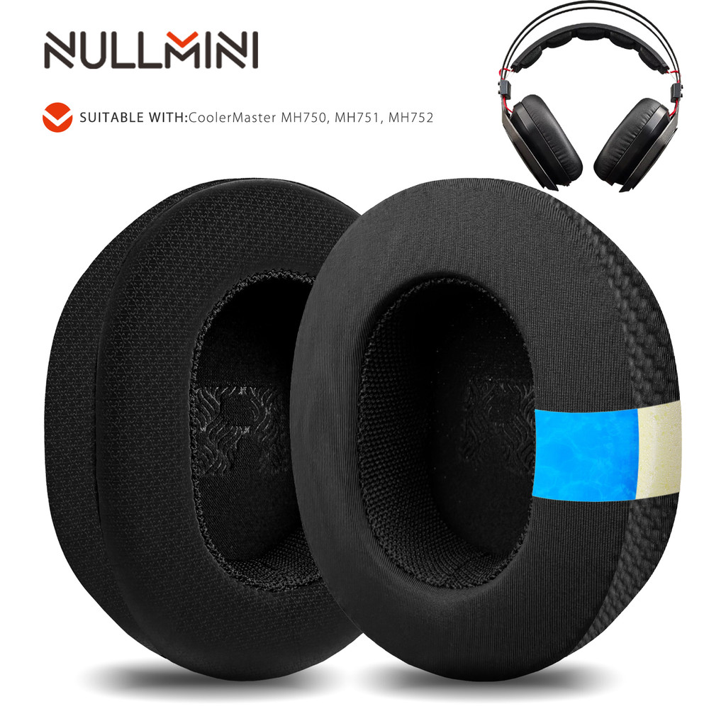 Miếng đệm tai nghe thay thế Nullmini cho CoolerMaster MH750, MH751, MH752 Tai nghe Gel làm mát Miếng