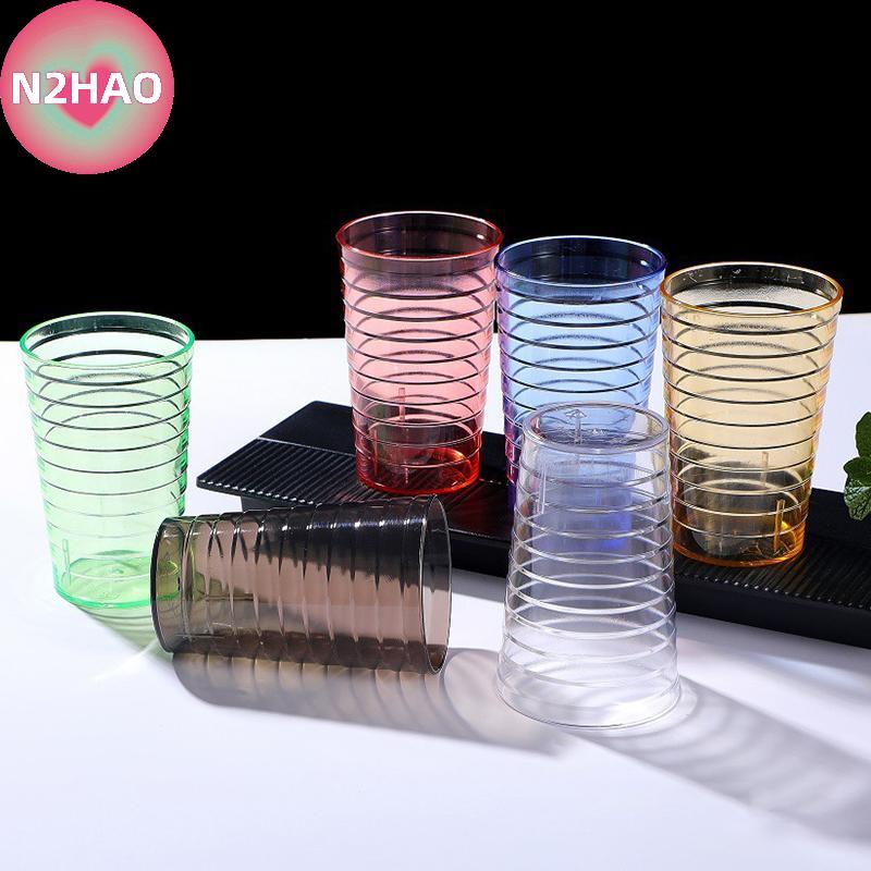 N2HAO Cốc nước có giá trị cao trong suốt, Cốc bia PS bằng nhựa thanh, Cốc nước ngoài trong suốt, Cốc