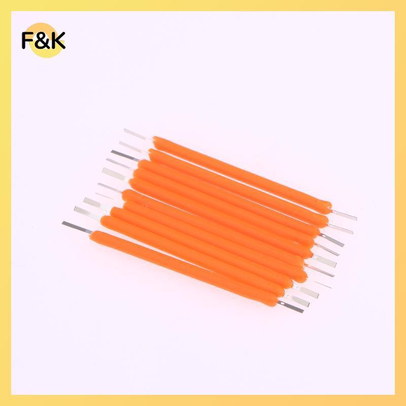 F & K 10 Chiếc Edison Bóng Đèn LED Dây Tóc Bộ Phận Đèn 38mm DC3V LED Hạt Sợi Kim Phụ Kiện Diode Để C