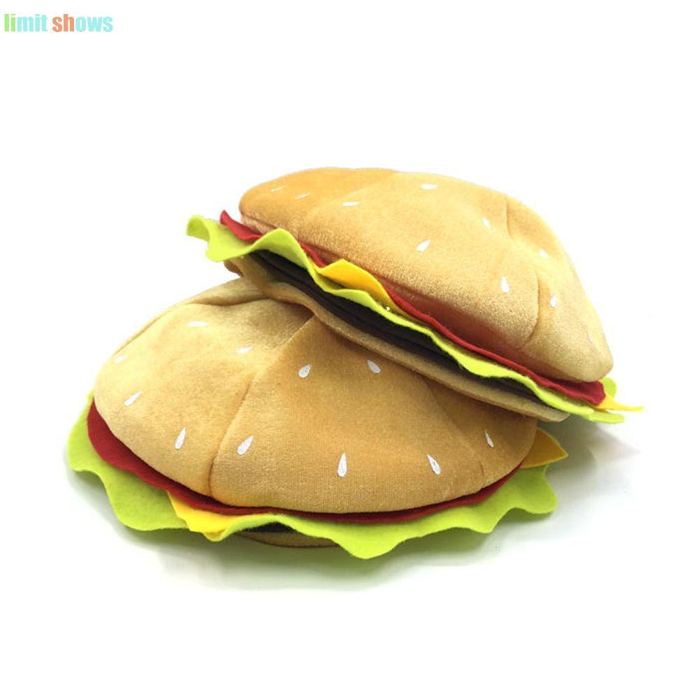 GIỚI HẠN HIỂN THỊ Mũ Burger Trang Trí, Mũ Trùm Đầu Burger Mềm Mại Thoải Mái, Trang Điểm Chống Đỡ Sán