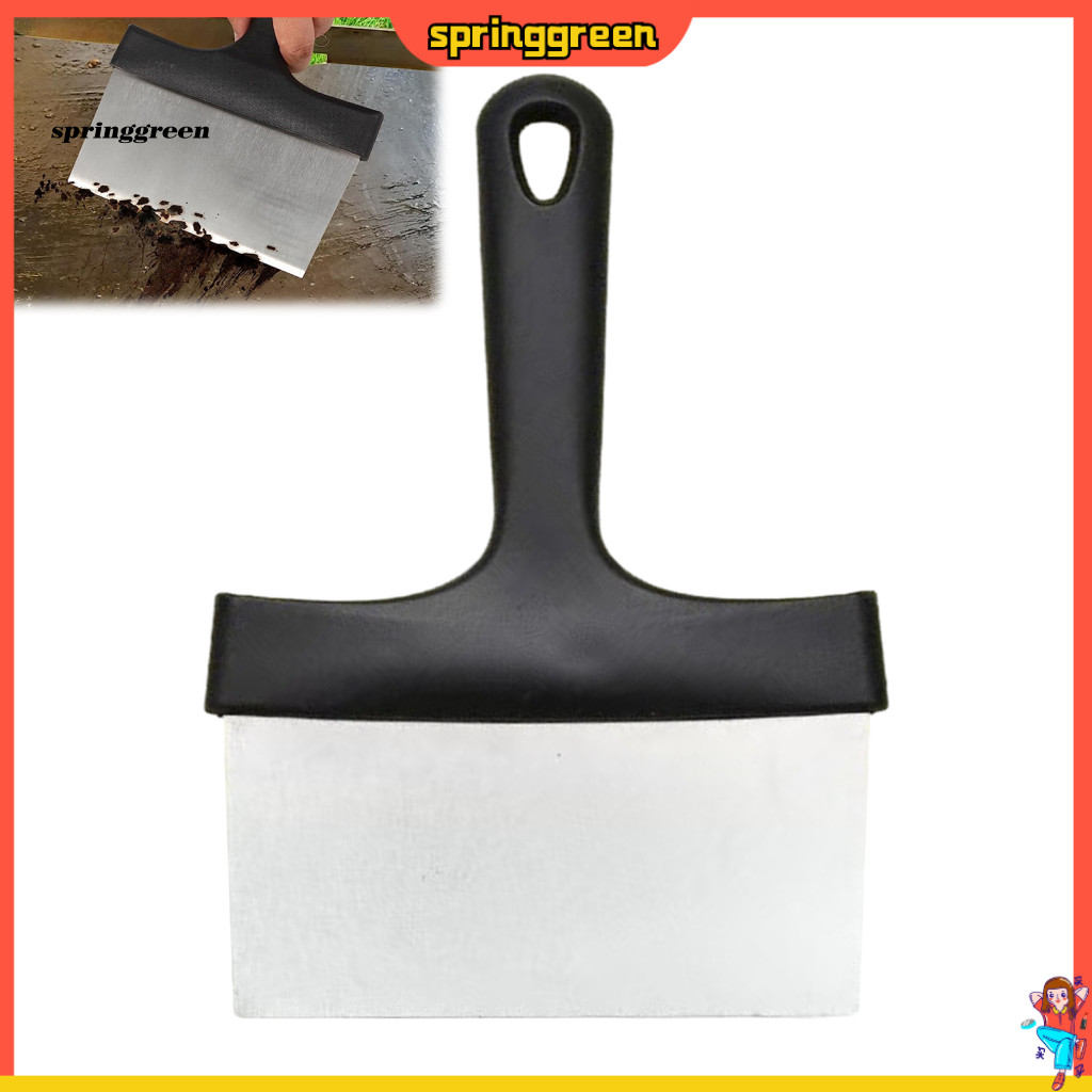 XUÂN| Xẻng cho Bbq Grill Griddle Scraper Thép không gỉ Bbq Grill Scraper có tay cầm – Xẻng lưới phẳn