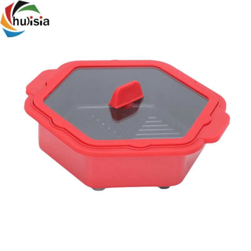 Máy nướng bánh mì lò vi sóng Máy làm bánh Sandwich Dụng cụ nấu nướng chống dính Máy làm bánh mì nướng cho pizza