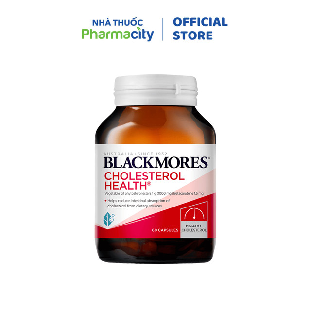 Viên uống Blackmores Cholesterol Health hỗ trợ giảm cholesterol (Hộp 60 viên)