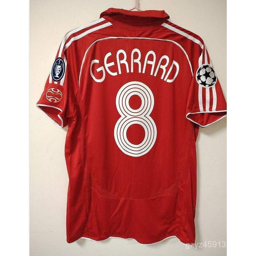 06-07 Áo bóng đá sân nhà Liverpool Torres Gerrard Áo sơ mi nam chất lượng hàng đầu