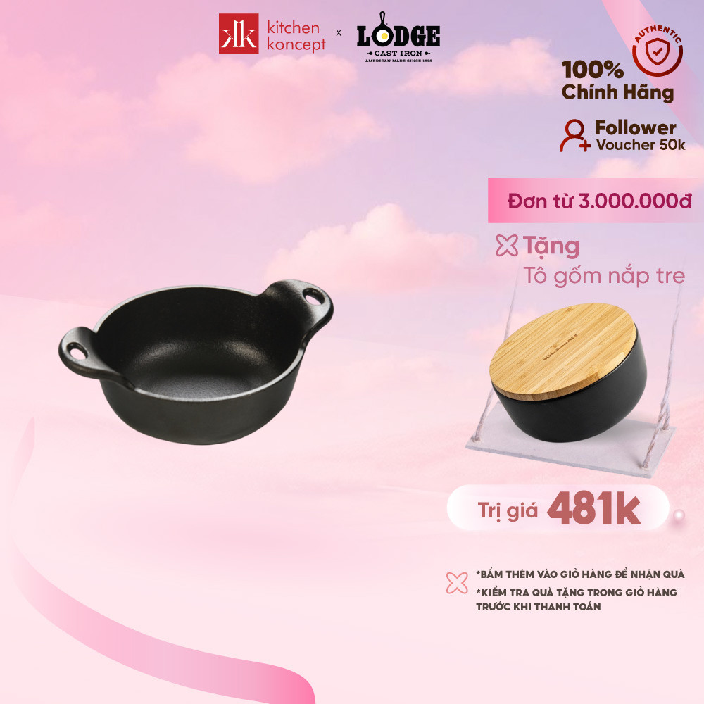 Nồi Gang Lodge Để Bàn 0.35L