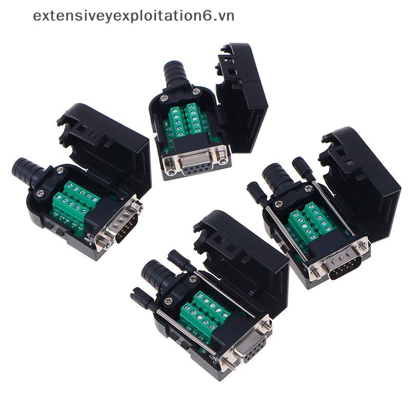# expen # DB9 Connector Nam Nữ 9 Pin Cắm Dây Tay RS232 RS485 Thiết Bị Đầu Cuối Đột Phá.