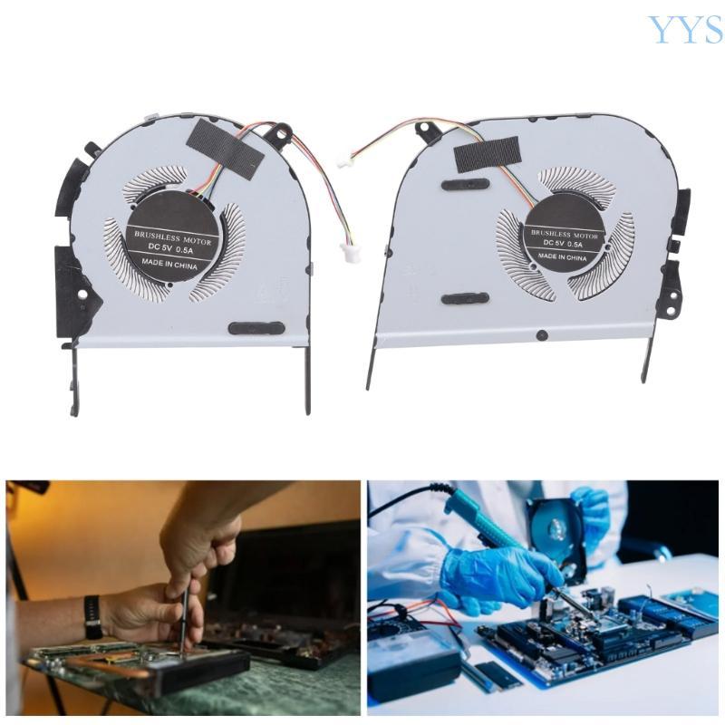 YYS Laptop CPU GPU Quạt Làm Mát Vỏ Kim Loại Tản Nhiệt Cho M6500 N7600 M7600