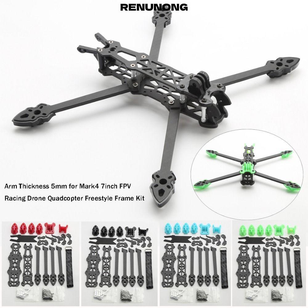 Cánh tay RENUNONG cho Mark4 7 inch, Phụ kiện máy bay không người lái đua FPV độ dày nhiều màu, Giá đ