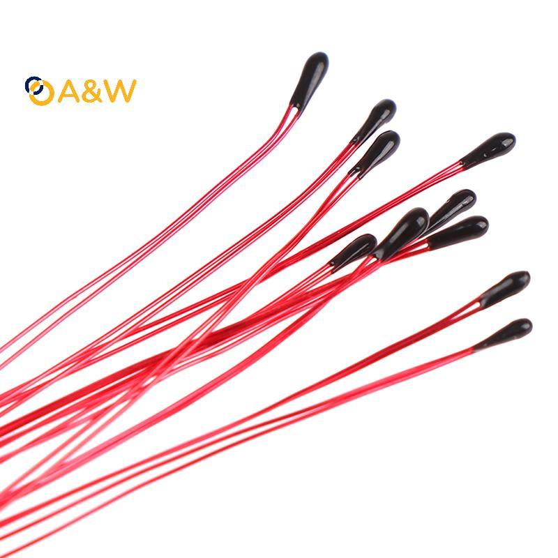 A & W 10 CÁI Điện trở nhiệt điện trở NTC MF52B 10K 100K Dây đeo đầu dò B3470 B3380 B3950 B3435 B 425