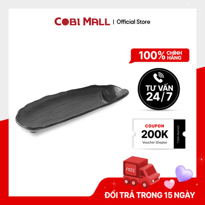 Dĩa Nhựa Đen Nhám Sần Nhựa Yangge Chịu Nhiệt Cao, Không Trầy Xước - Cobihome