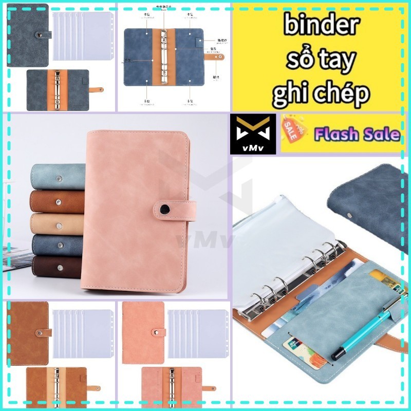 vMv ✨ Sổ đựng tiền da PU Cát Buka A6 quản lí chi tiêu Sổ tiết kiệm đựng tiền DecorMe sổ chi tiêu tiế