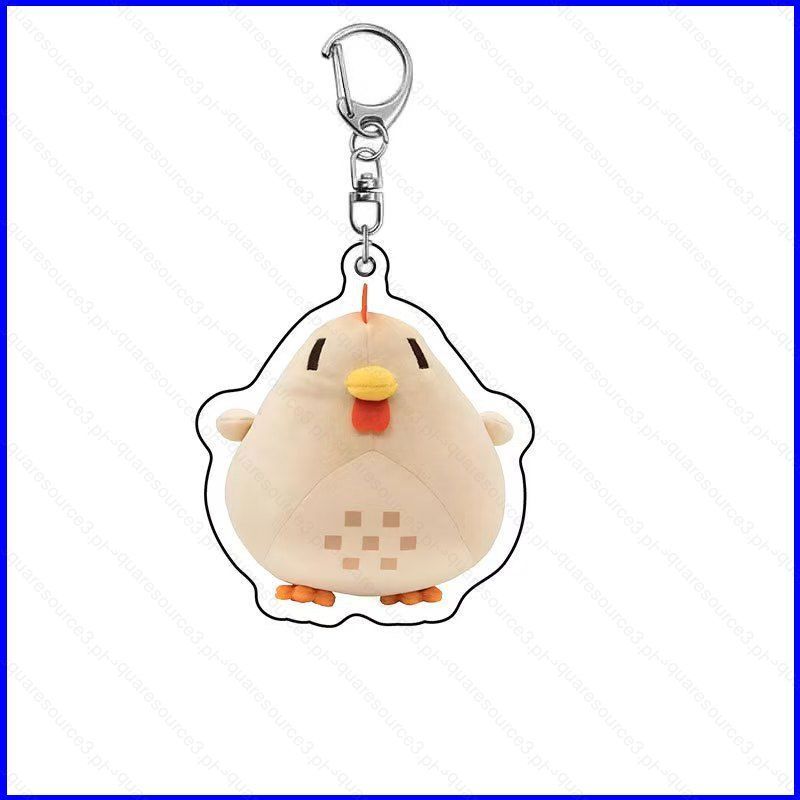 SQ3 Stardew Valley Chicken Game Merch Acrylic Móc Khóa Túi Charm QS3