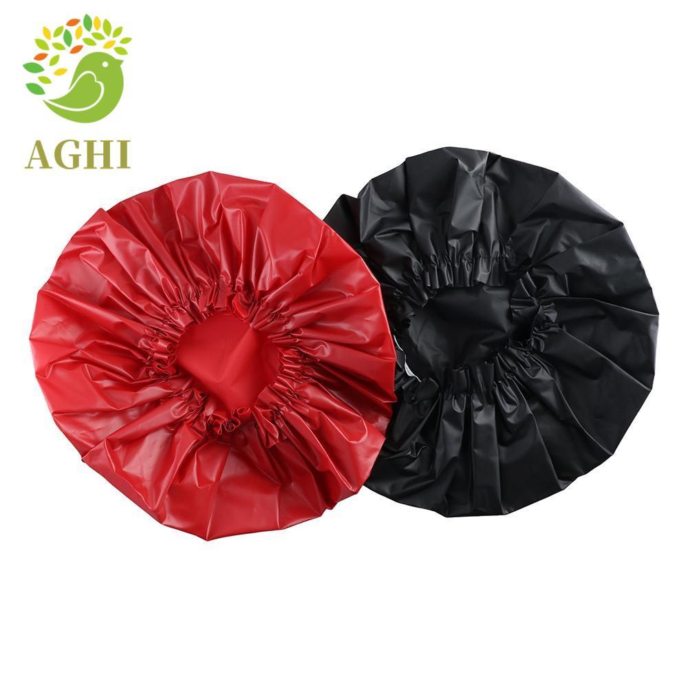 Mũ tắm BLAZELINK, Mũ SPA cỡ lớn EVA, Nữ co giãn màu trơn chống thấm nước