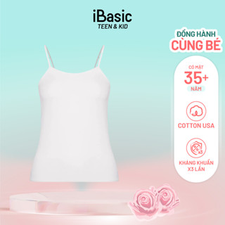 [MUA NHIỀU GIẢM SÂU] Áo lót nữ học sinh hai dây iBasic cami dài VA112