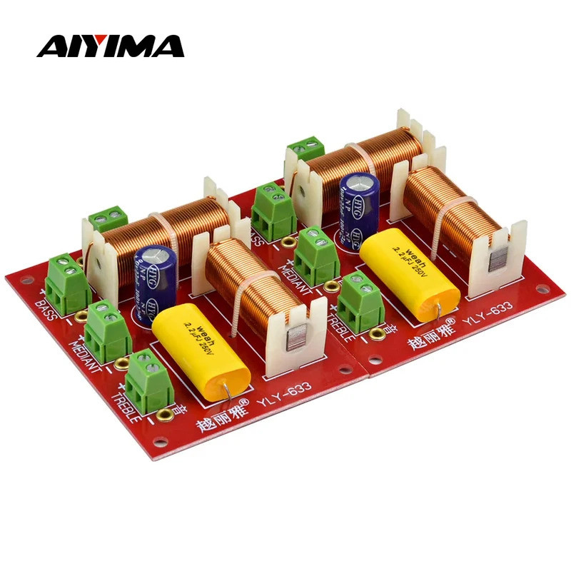 AIYIMA 2 Chiếc 200W Loa Âm Thanh Bộ Chia Tần Số 3 Chiều Crossover Treble Midrange Bass Độc Lập Cross