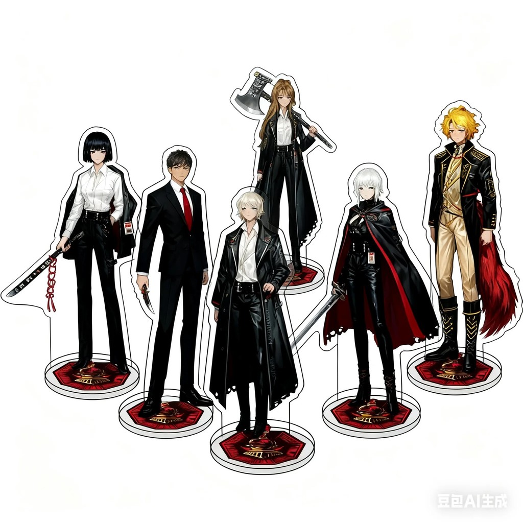 Standee Anime Limbus Company Mô Hình Mica Acrylic Nhân Vật Faust Heathcliff Don Quixote Outis Trang 