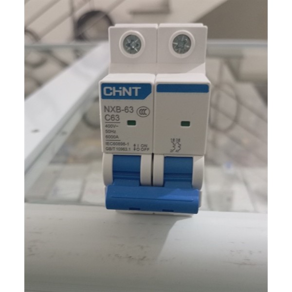 ⚡ Aptomat MCB 2 Pha CHINT NXB2-63 – 63A