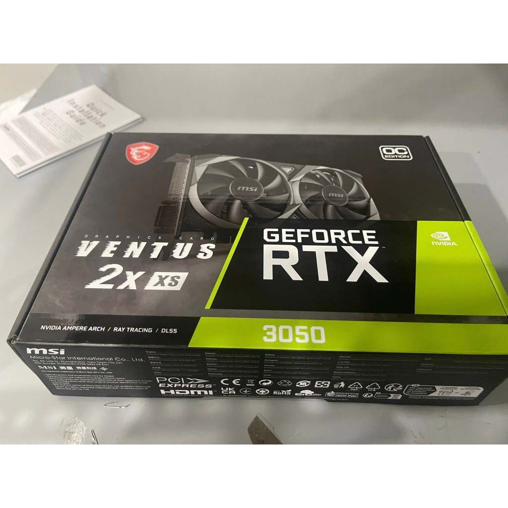 VGA MSI RTX 3050 VENTUS 2X XS 8G OC 2ND/Cũ FULL BOX Còn BH Hãng