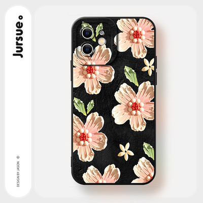 JURSUE Ốp lưng Hoa văn Họa tiết nữ chống sốc chống bẩn mềm cho iPhone 17 Air 16 15 14 13 12 11 PRO MAX SE 2020 X XR XS ip 8 7 Plus MZ50378Q