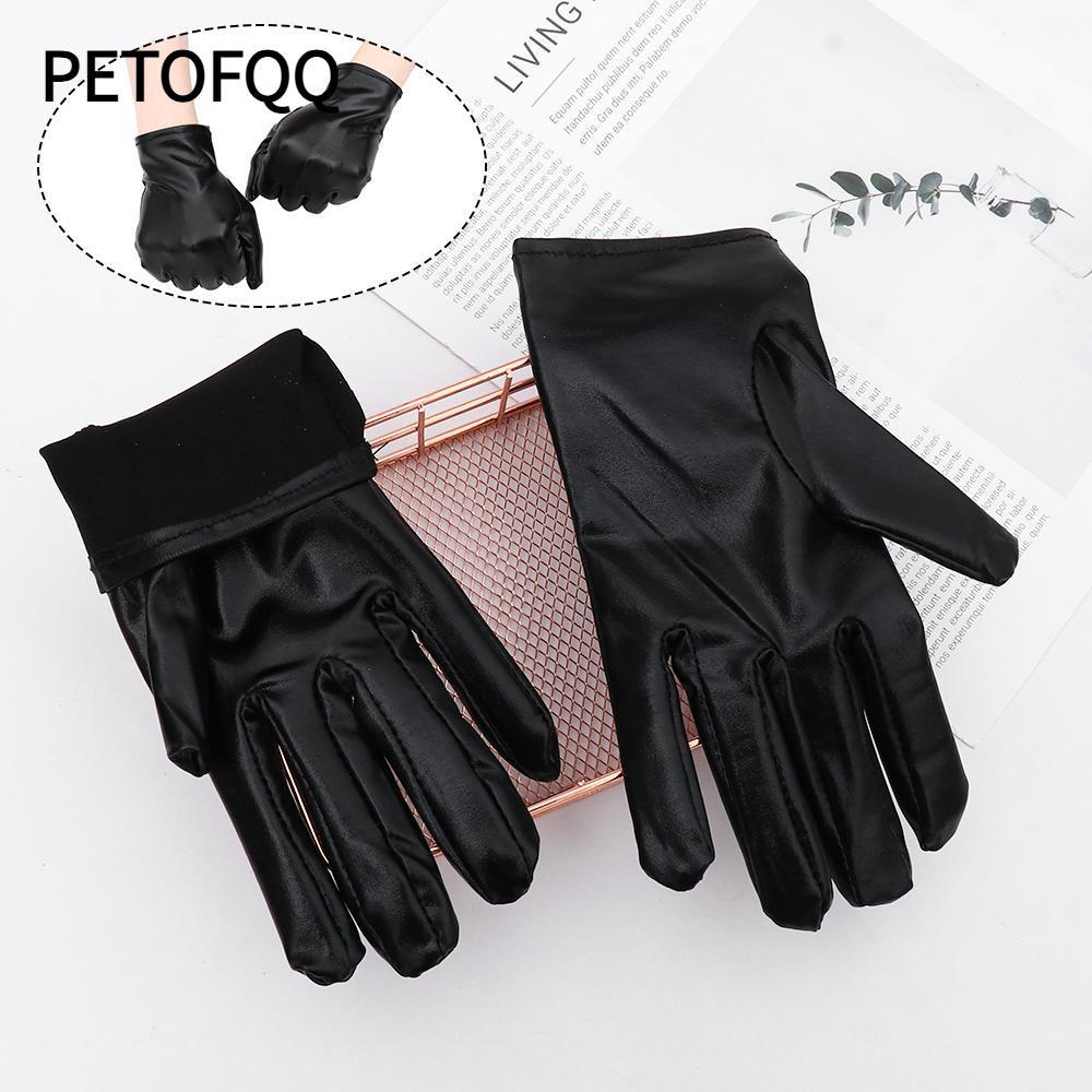 Găng tay da PETOFQQ Gothic Hip-Hop Dance Gothic Punk Dress Up