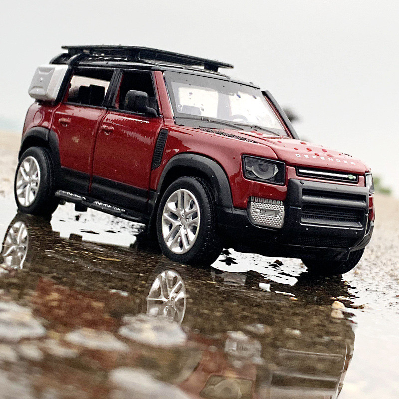 [Mẫu xe] Caipo 1: 32 Land Rover Defender Mô hình xe hợp kim Mô phỏng xe địa hình Jeep Đế giảm xóc bố