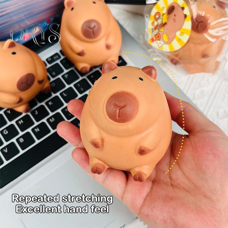 (TFT) Phim hoạt hình Capybara Mochi Pinching Đồ chơi Squishy Đồ chơi phục hồi chậm Đồ chơi đàn áp Gi