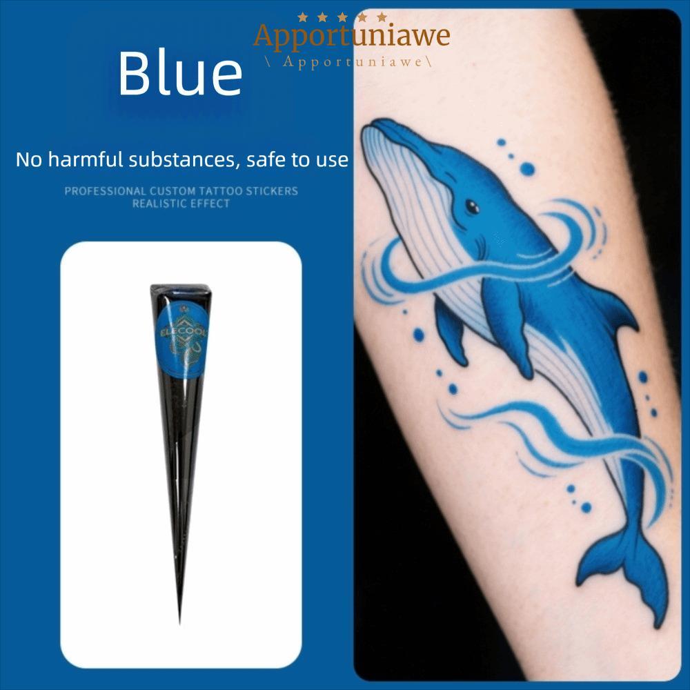 IAPPORTUNIA Henna Tattoo Cream, Black Brown Semi-permanent Henna Paste Cone, Body Art Dễ sử dụng Kem