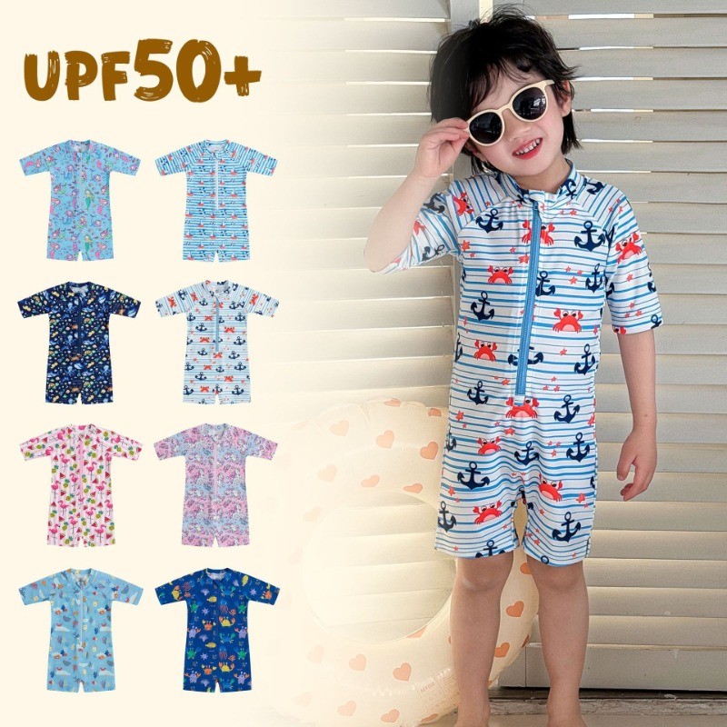 [0-8 Tuổi] Đồ Bơi Một Mảnh Cho Trẻ Em 0-8 Tuổi upf50 Nhanh Khô Chống Mồ Hôi In Hình Hoạt Hình Bé Tra