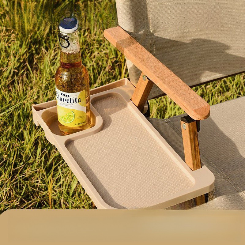 Kệ đỡ cốc cho ghế dã ngoại, phụ kiện tiện dụng cho picnic