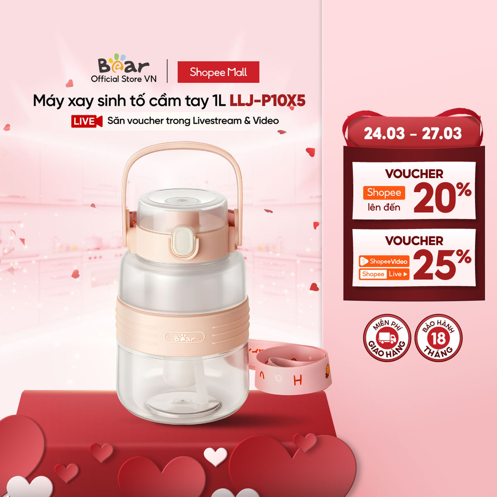 Máy Xay Sinh Tố Cầm Tay LLJ-P10X5 - Hàng Chính Hãng