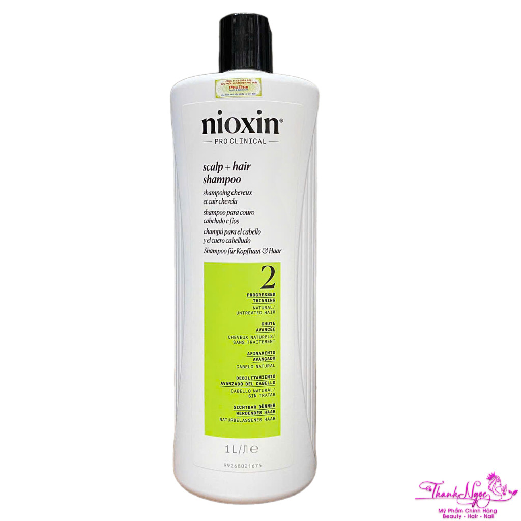 Dầu gội chống rụng tóc Nioxin System 2 Shampoo 1000ml . TN